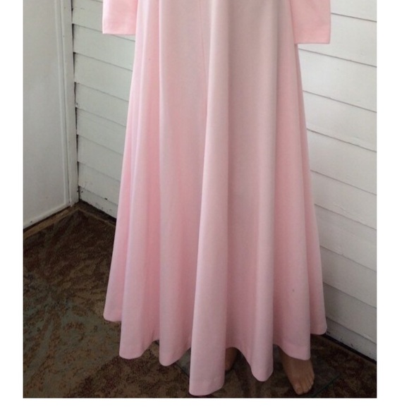 70s Mod Formal Space Age Long Pink Vintage XS S - Picture 6 of 6